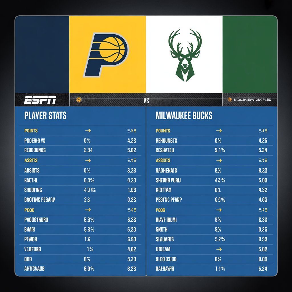 pacers vs milwaukee bucks match player stats: Shocking Upset & Bold Plays